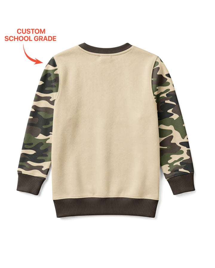 Back To School Monster Truck Dino Bamboo Crewneck Sweatshirt