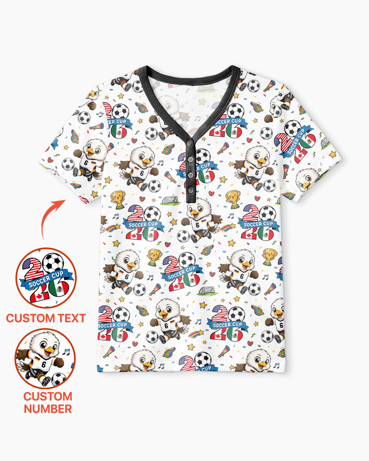 We Are The Champions Soccer Cup 2026 Bamboo Women Short Sleeve Short Pajama Set