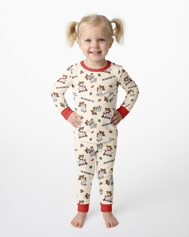 Me-Goose-Ta Bamboo Two Piece Long Sleeve Pajama Set