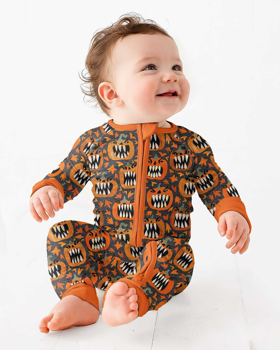 Pumpkin Monsters Bamboo Convertible Zippy