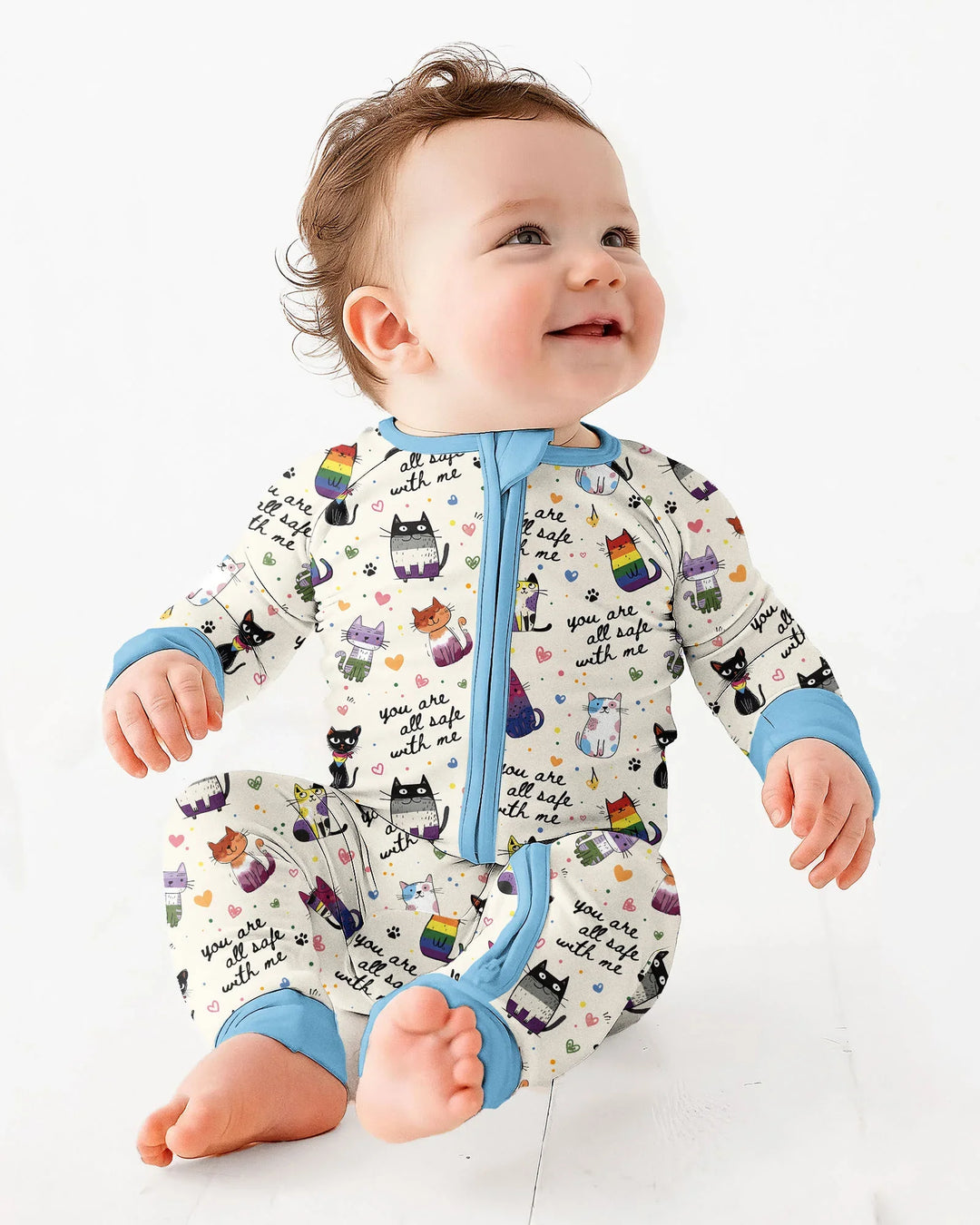 Loved & Safe Kitties Family Matching Bamboo Convertible Zippy