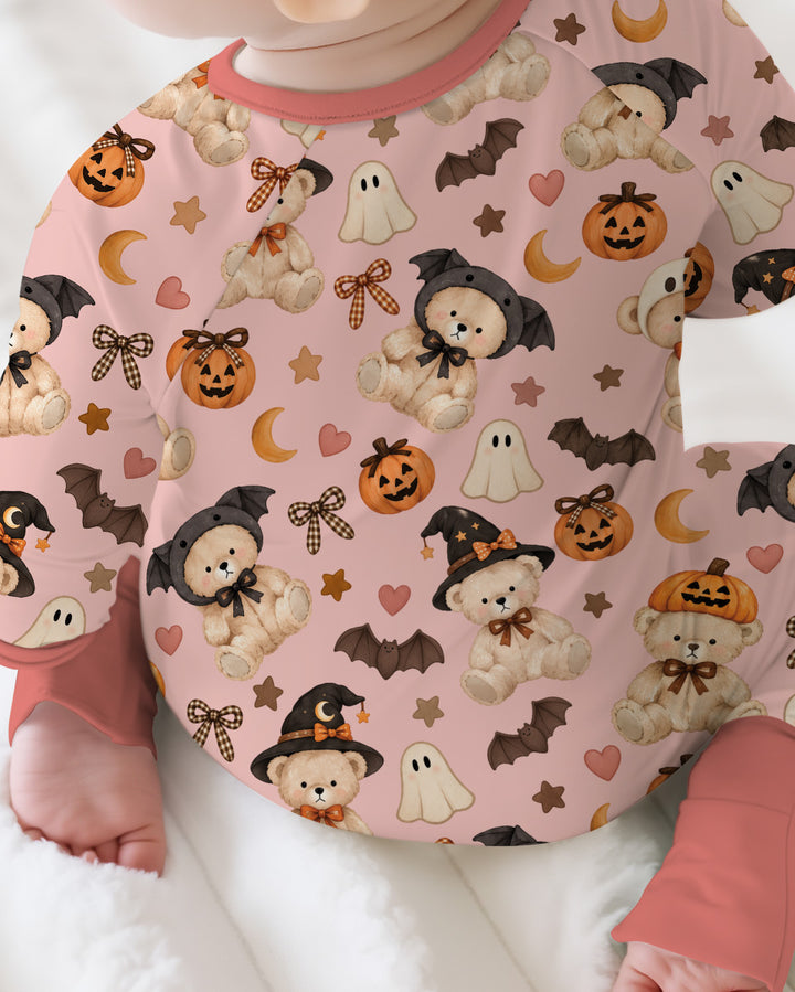 Cozy Coquette Teddy Bear Halloween Bamboo Convertible Zippy