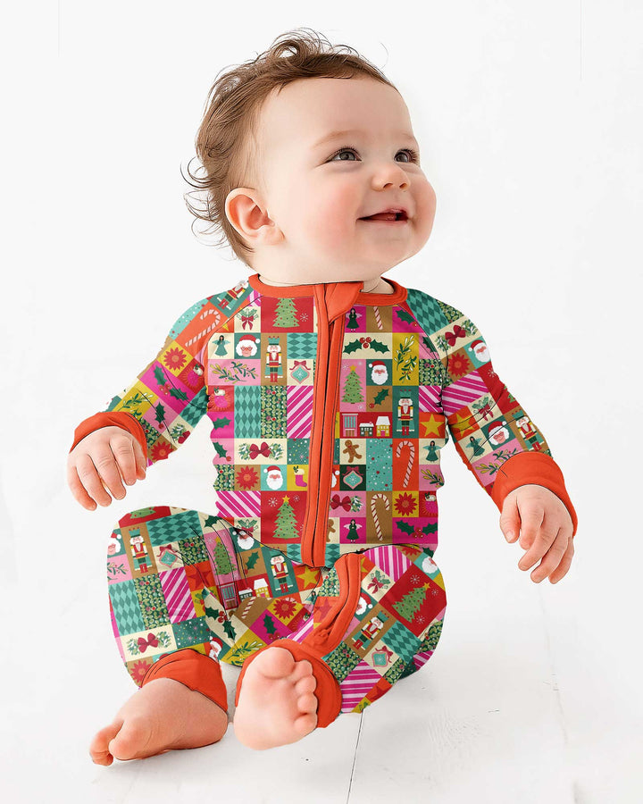 Maximalist Christmas Collage Bamboo Convertible Zippy