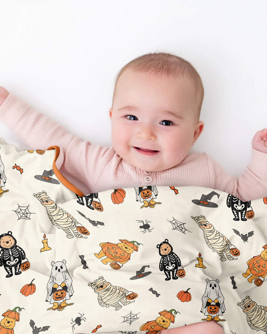 Retro Trick Or Treat Bamboo Blanket