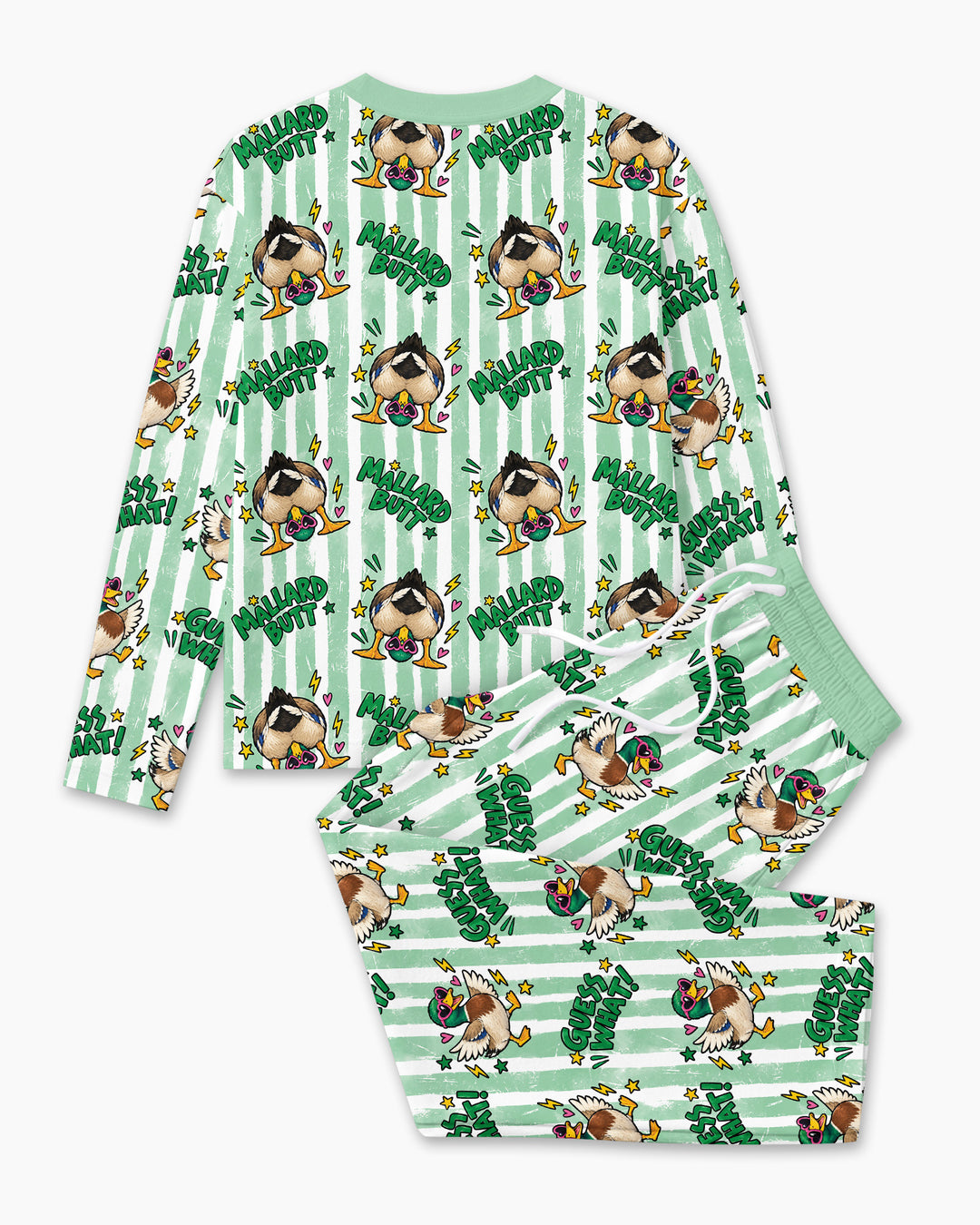 Guess What Mallard Butt Bamboo Men's Pajama Set