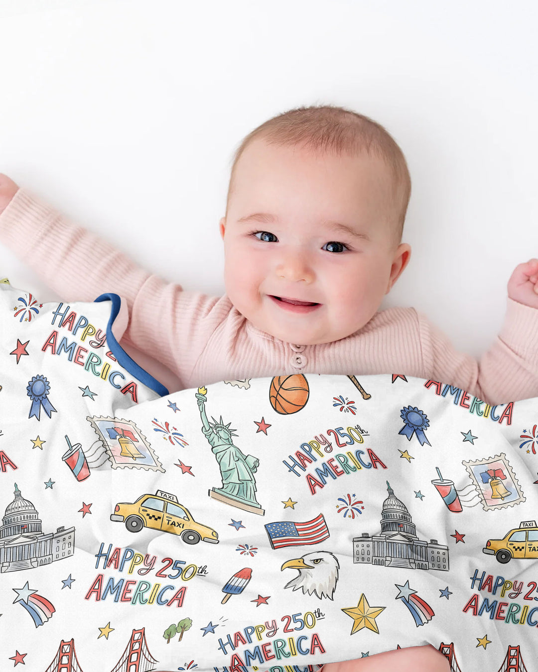 America 250 Celebration Bamboo Blanket
