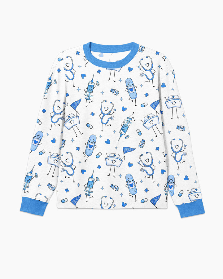 Cute Nurse Crew Bamboo Men's Pajama Set