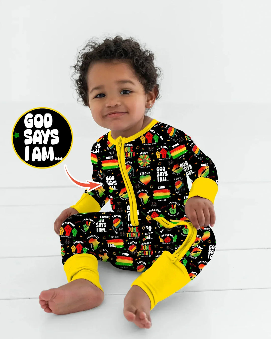 God Says I Am Juneteenth Blessings Bamboo Convertible Zippy