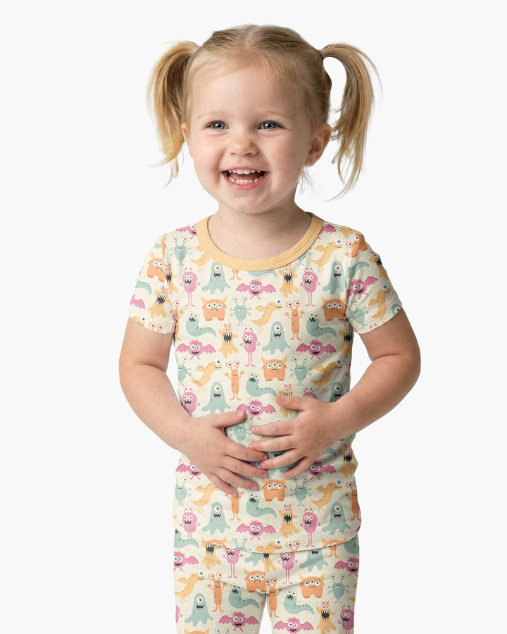 Monster Boo Bash Bamboo Two Piece Short Sleeve Pajama Set
