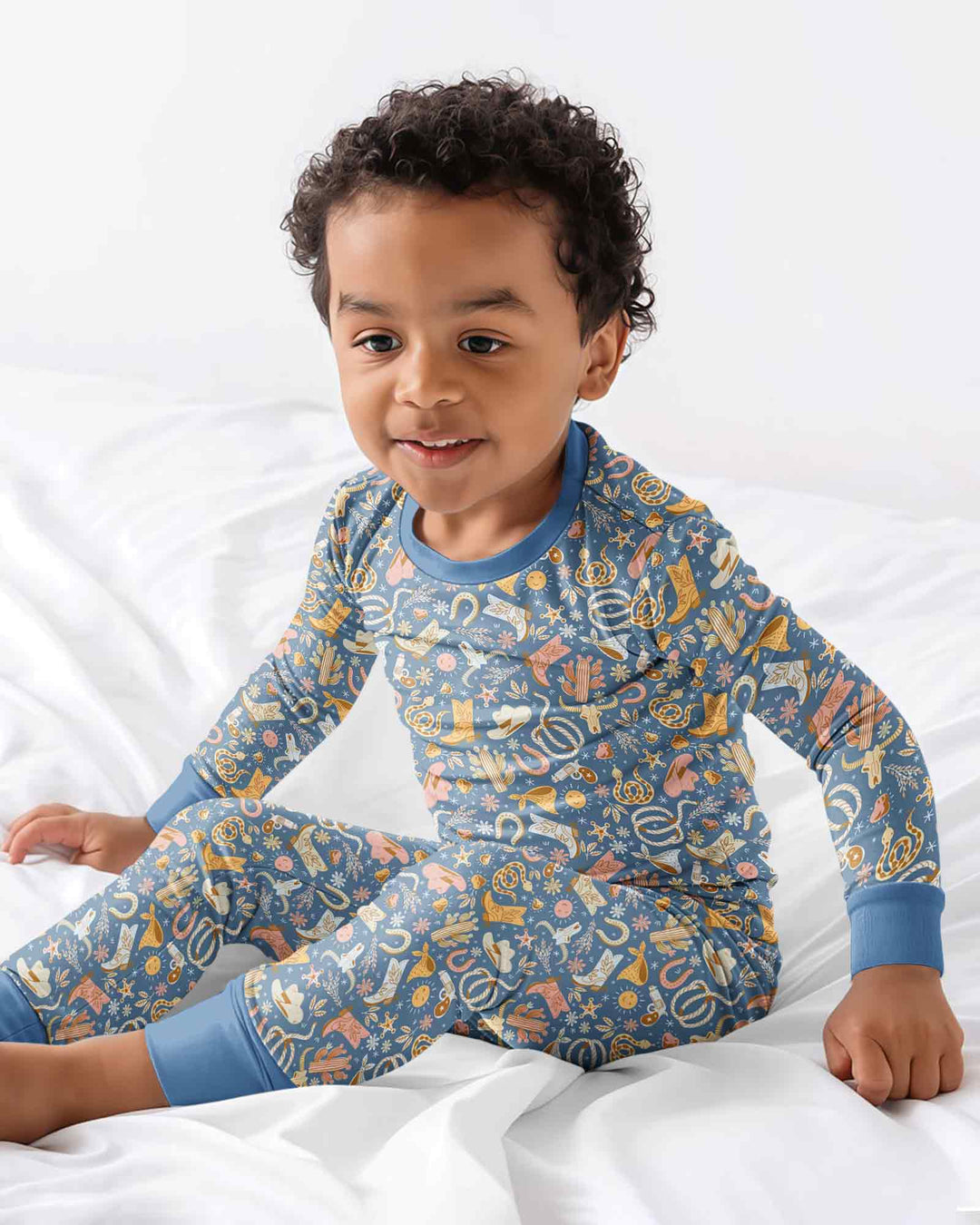 Template Bamboo Two Piece Long Sleeve Pyjamas Set