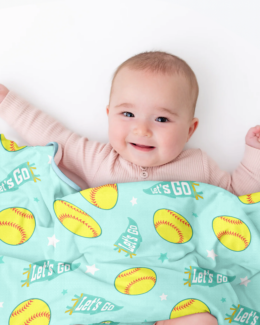Softball Lovers Bamboo Blanket