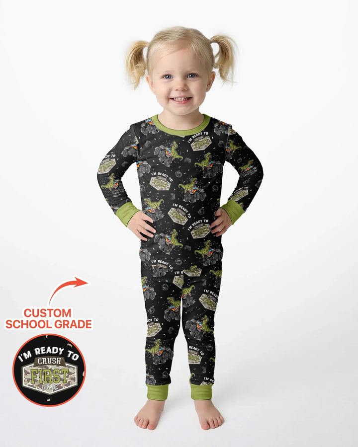 I'm Ready to Crush Bamboo Two Piece Long Sleeve Pajama Set