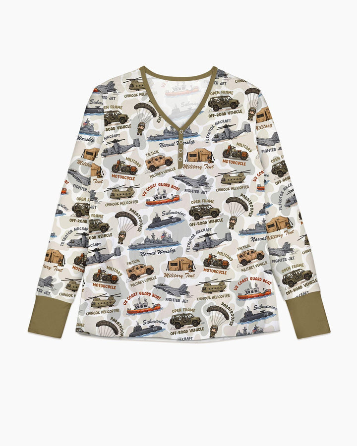 Little Hero Military Family Matching Bamboo Women Pajama Set