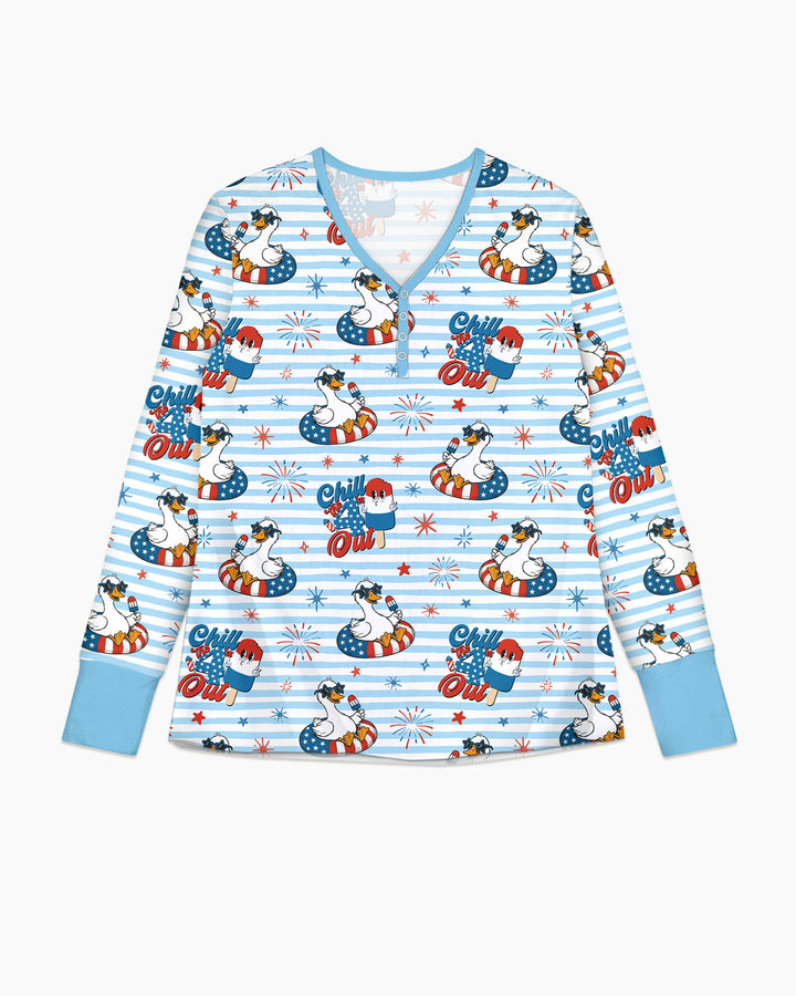 Chill the Fourth Out Bamboo Women Pajama Set
