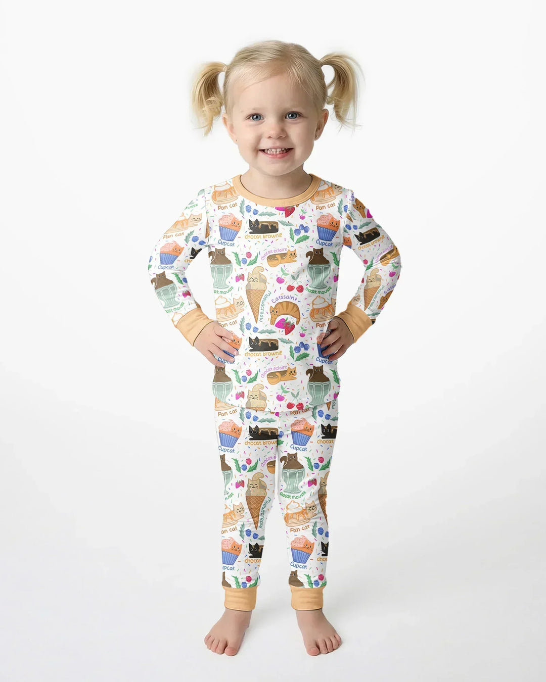 Purrfect Treats Bamboo Two Piece Long Sleeve Pajama Set