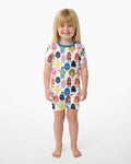 (Not So) Scary Monsters Bamboo Two Piece Short Sleeve Shorts Pajama Set