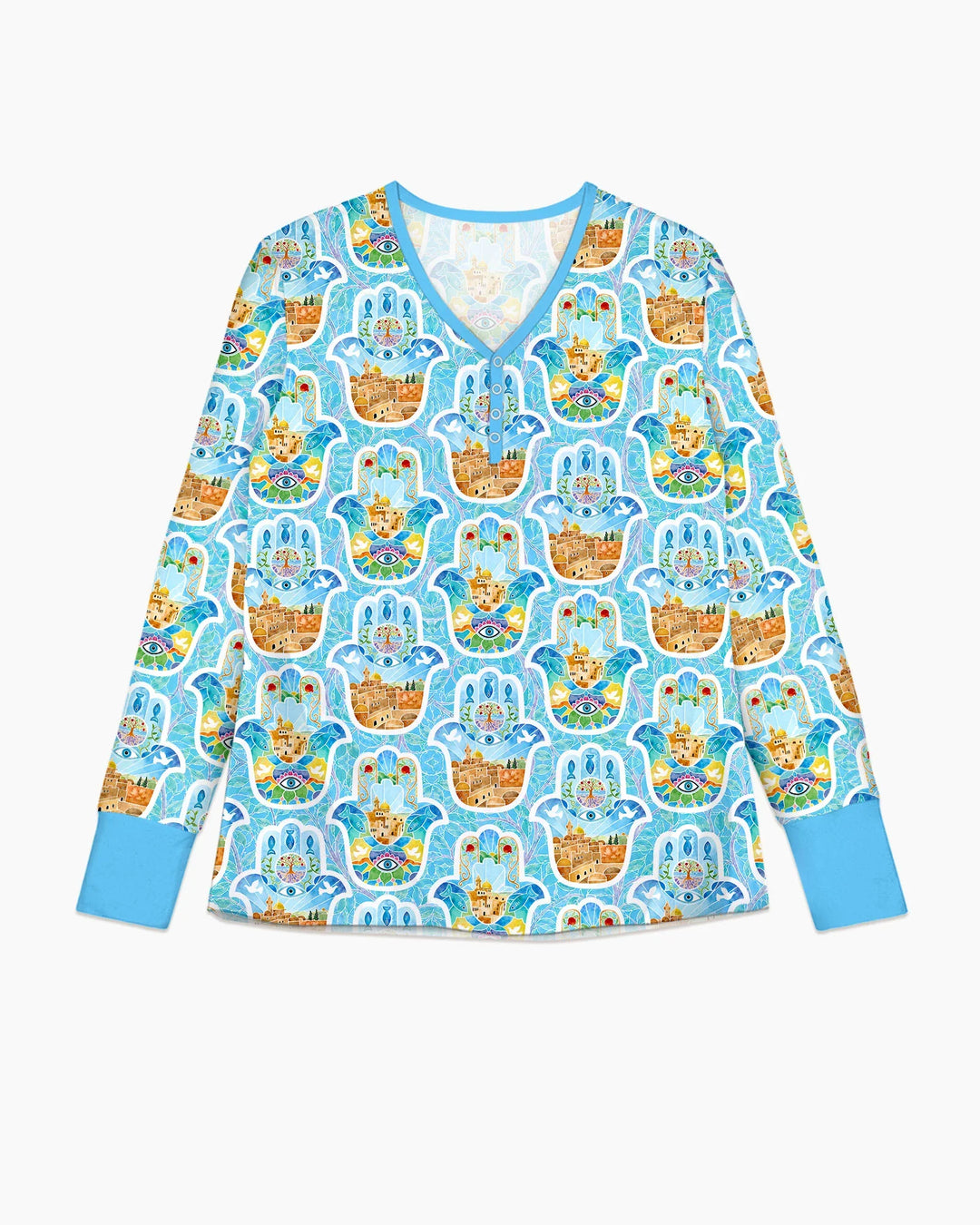Hamsa Hand Bamboo Women Pajama Set