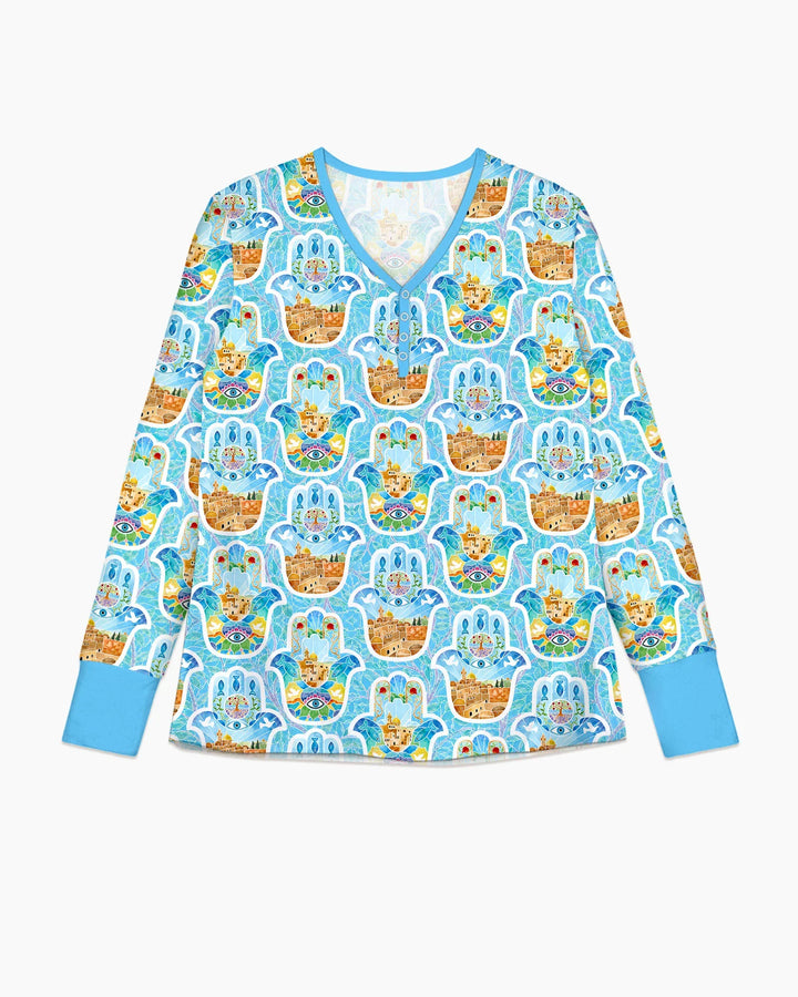 Hamsa Hand Bamboo Women Pajama Set