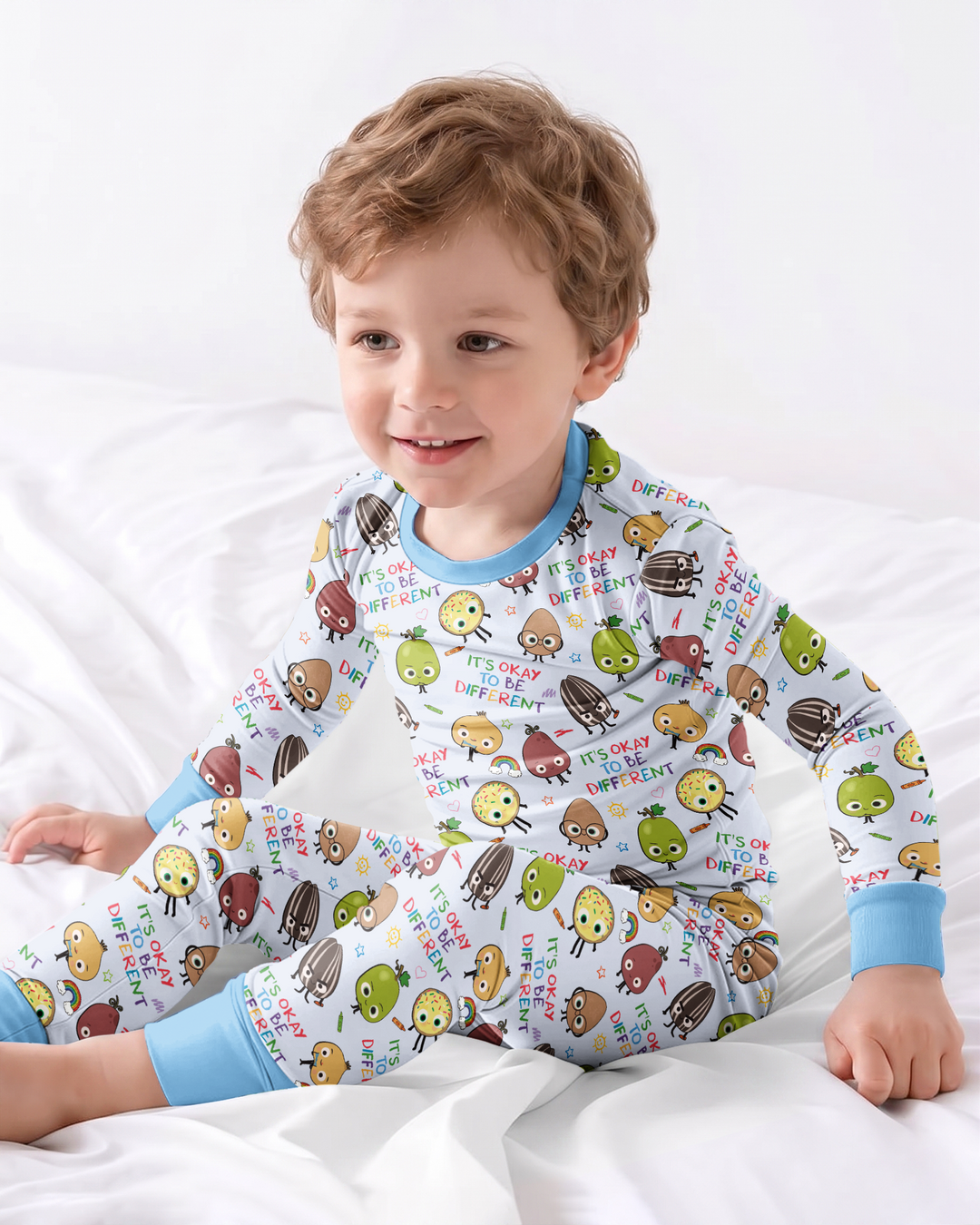 Nutty Little Friends Bamboo Two Piece Long Sleeve Pajama Set