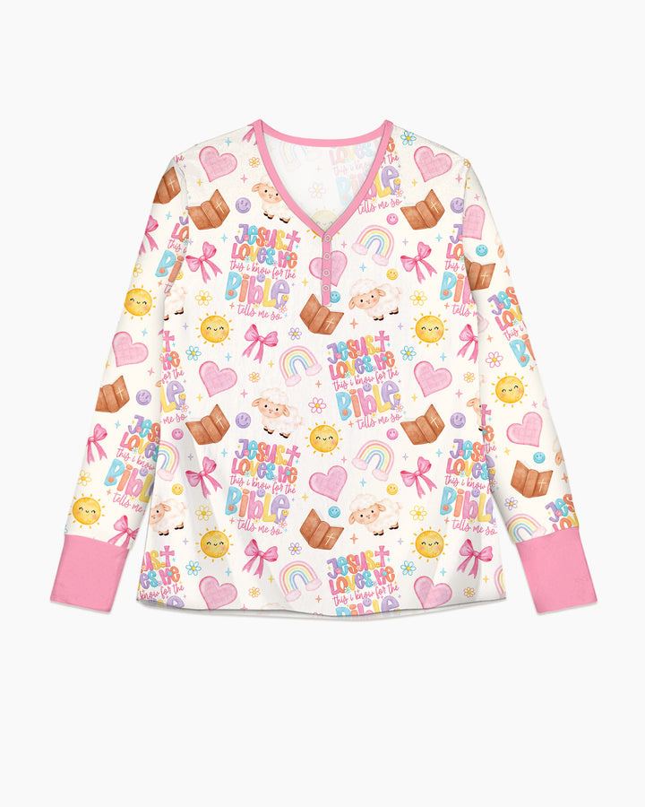 Jesus Loves Me This I Know Bamboo Women Pajama Set
