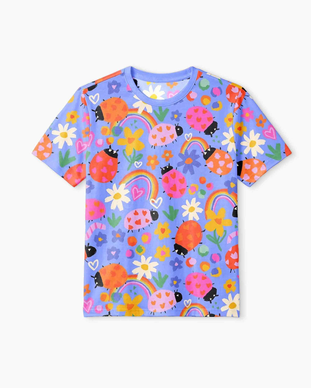 Lady Bugs Bamboo Men Short Sleeve Short Pajama Set