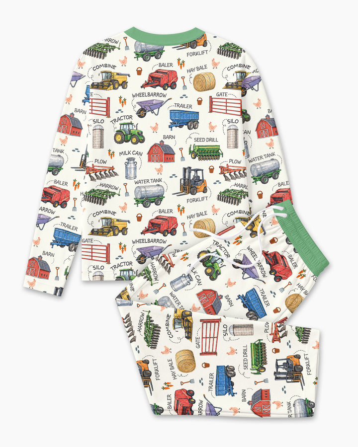 Little Farmer Bamboo Men's Pajama Set