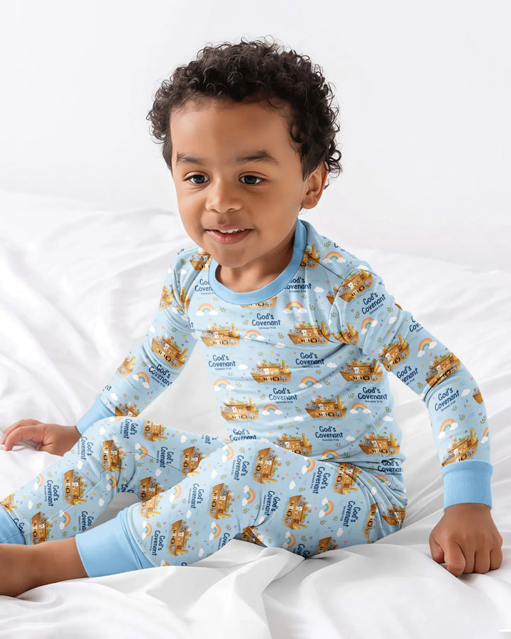 Template Bamboo Two Piece Long Sleeve Pyjamas Set