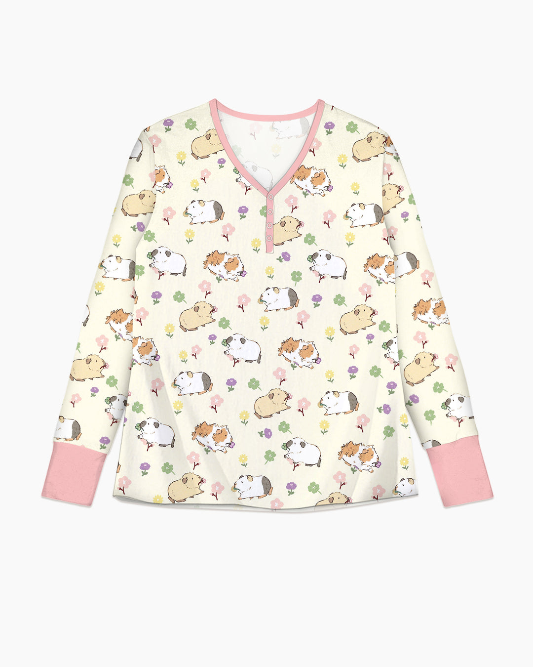 Guinea Pig Garden Bamboo Women Pajama Set