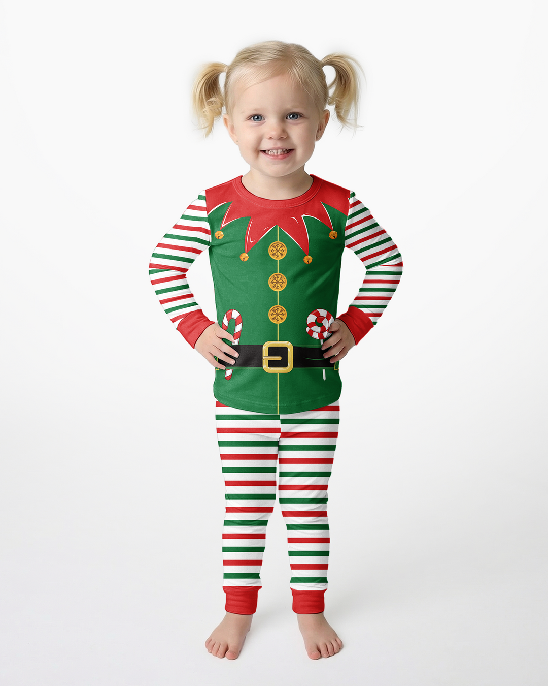 Cutest Little Elf Bamboo Two Piece Long Sleeve Pajama Set