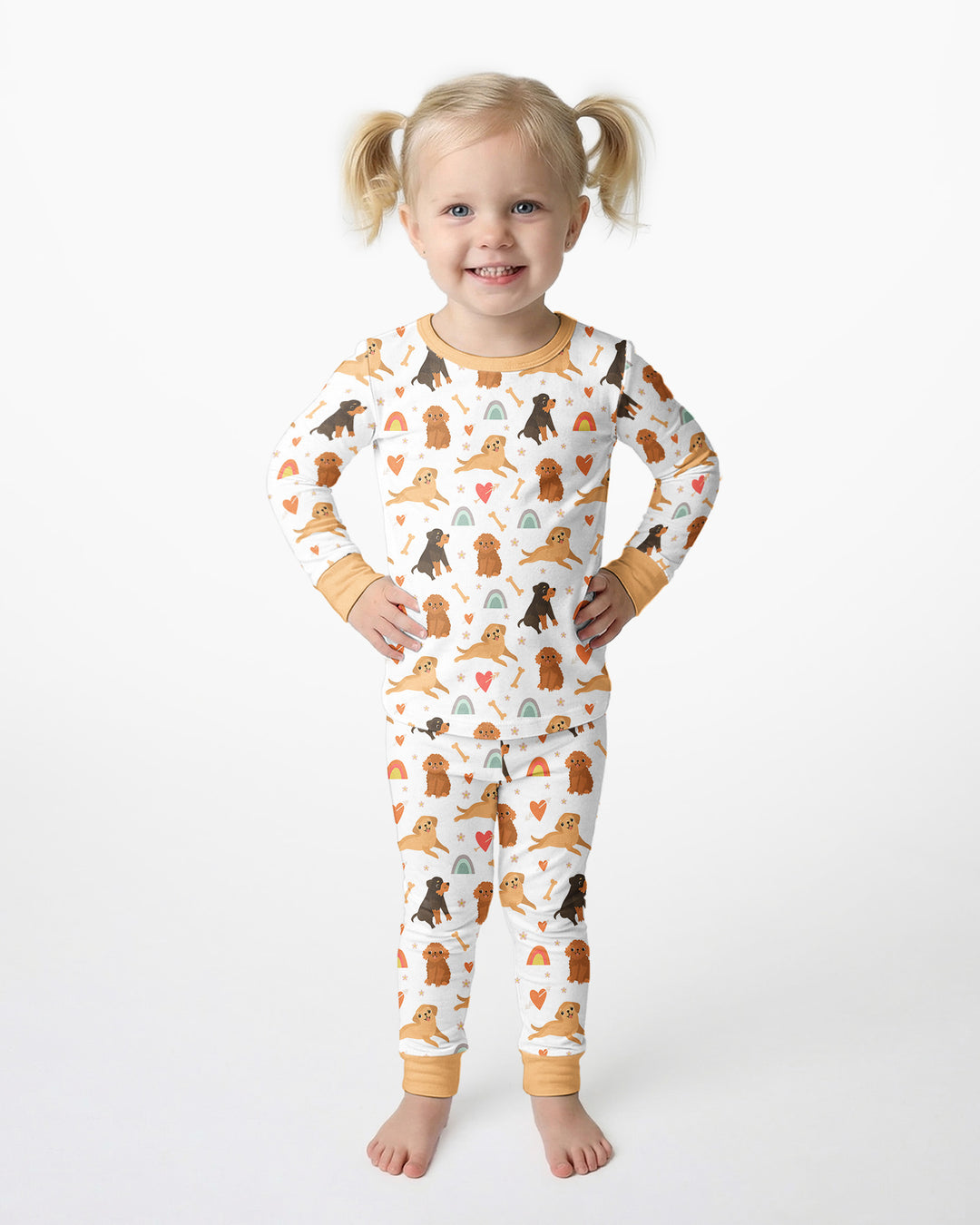Brown Dogs Bamboo Two Piece Pyjamas Set