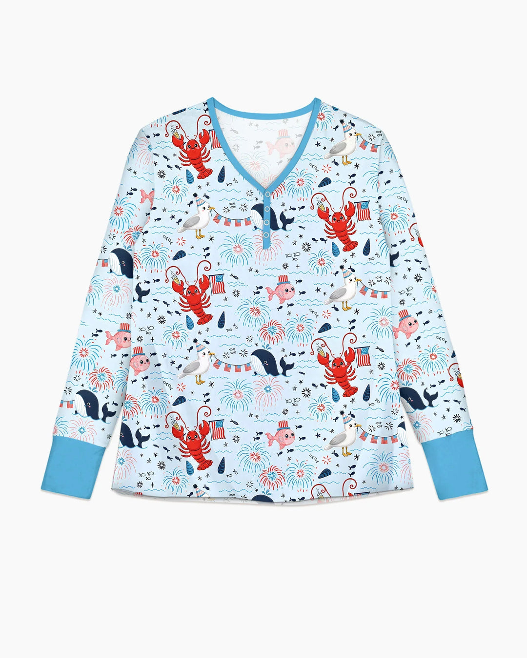 Celebrate 4th of July Family Matching Bamboo Women Pajama Set