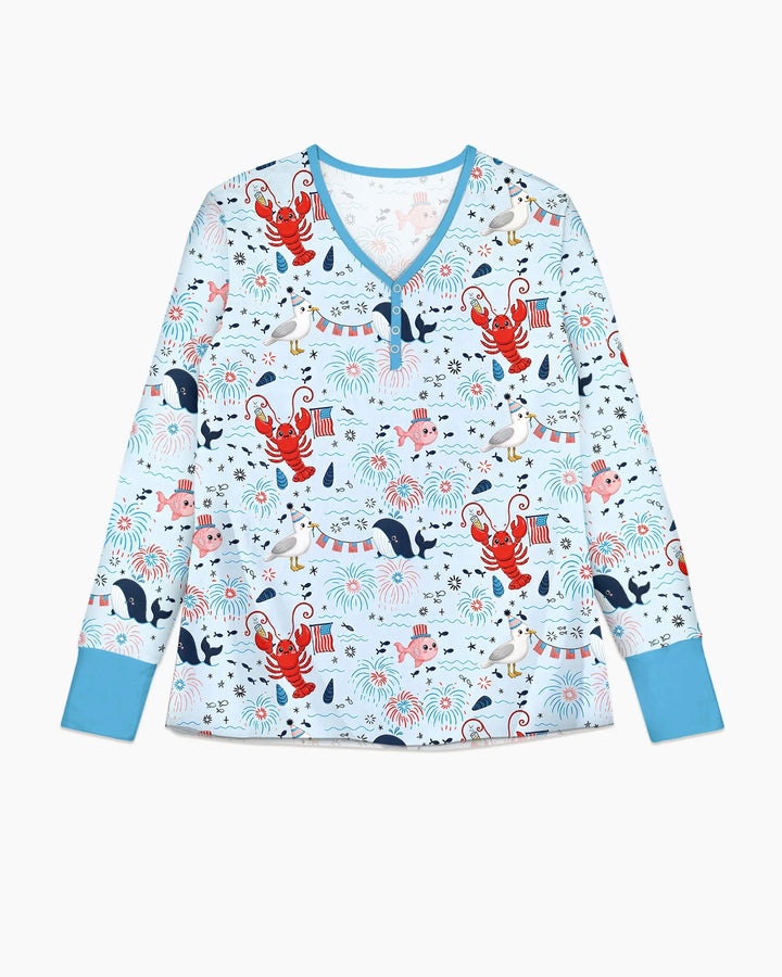 Celebrate 4th of July Family Matching Bamboo Women Pajama Set