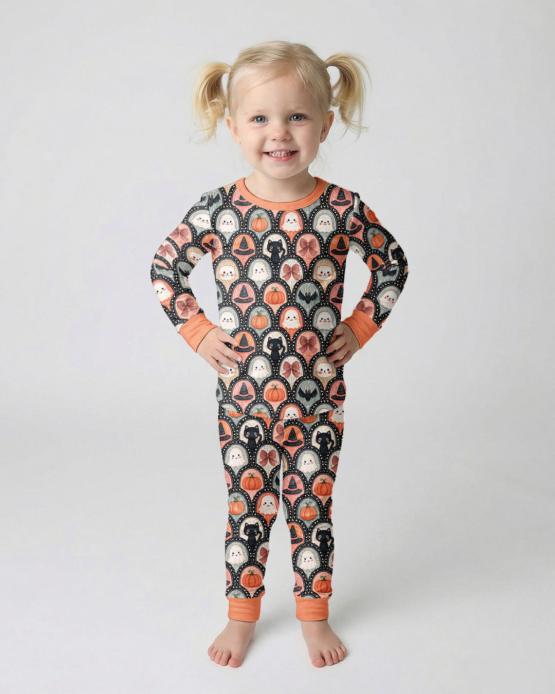 Coquette Halloween Bamboo Two Piece Long Sleeve Pajama Set