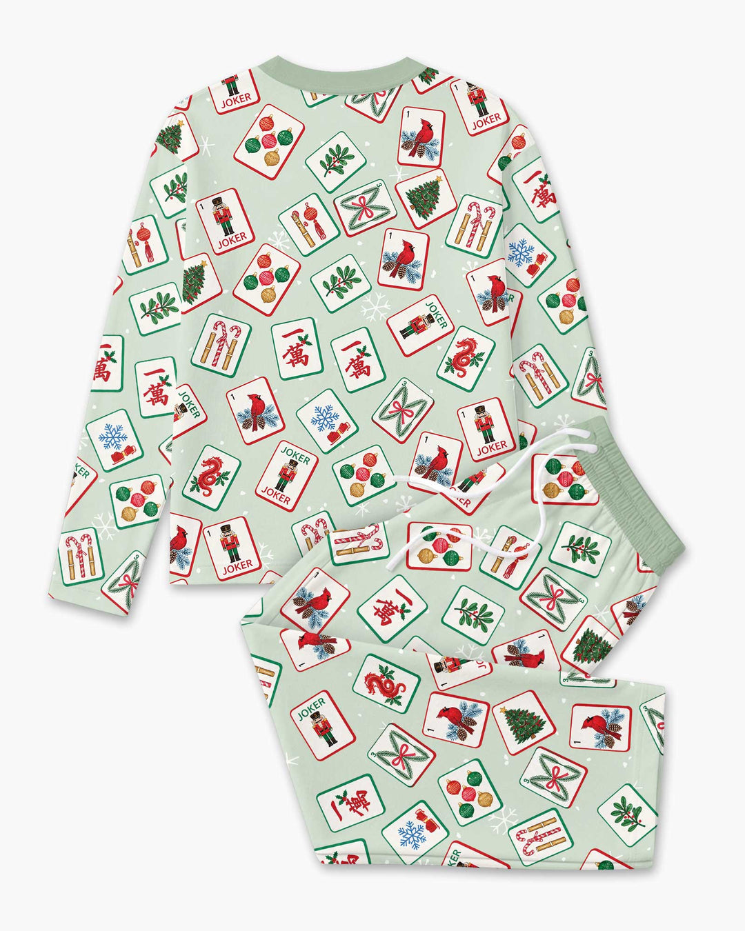 Christmas Mahjong  Bamboo Men's Pajama Set