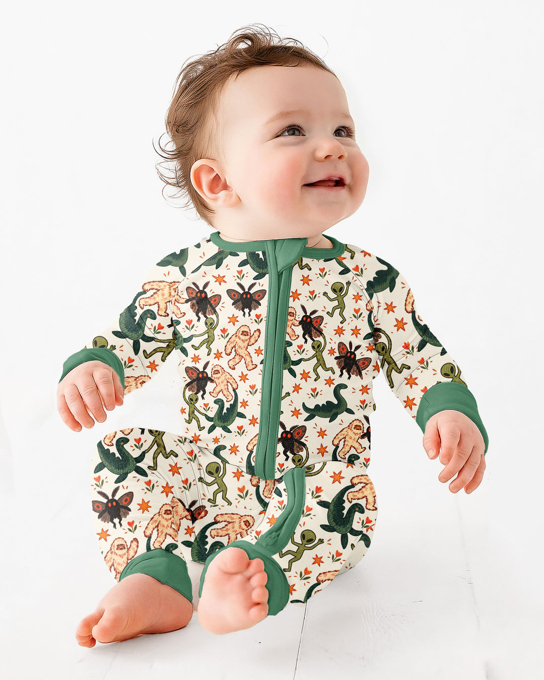 Dancing Cryptids Bamboo Convertible Zippy