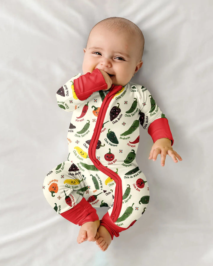 Kawaii  Mexican Chiles Bamboo Convertible Zippy