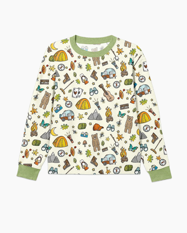 Love Camping Matching Family Bamboo Men's Pajama Set