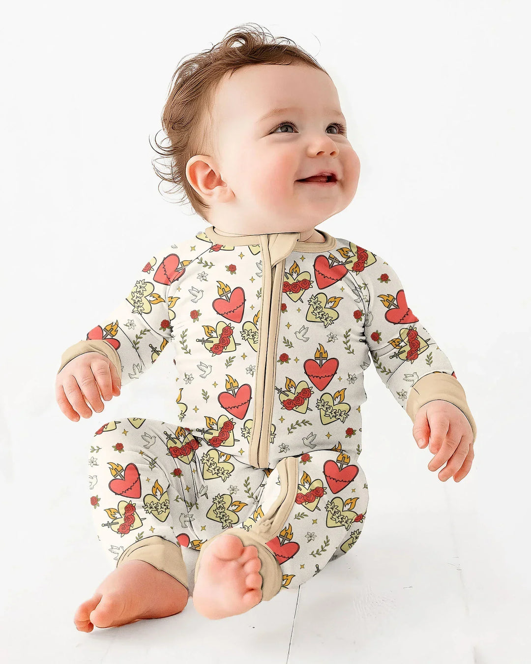 Three Sacred Hearts Bamboo Convertible Zippy