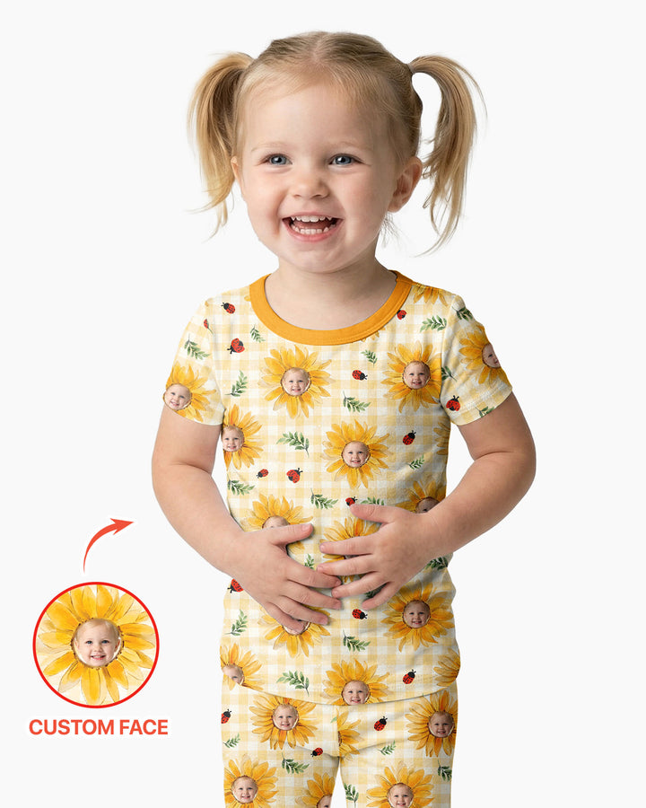 CUSTOM Template Bamboo Two Piece Short Sleeve Pyjamas Set