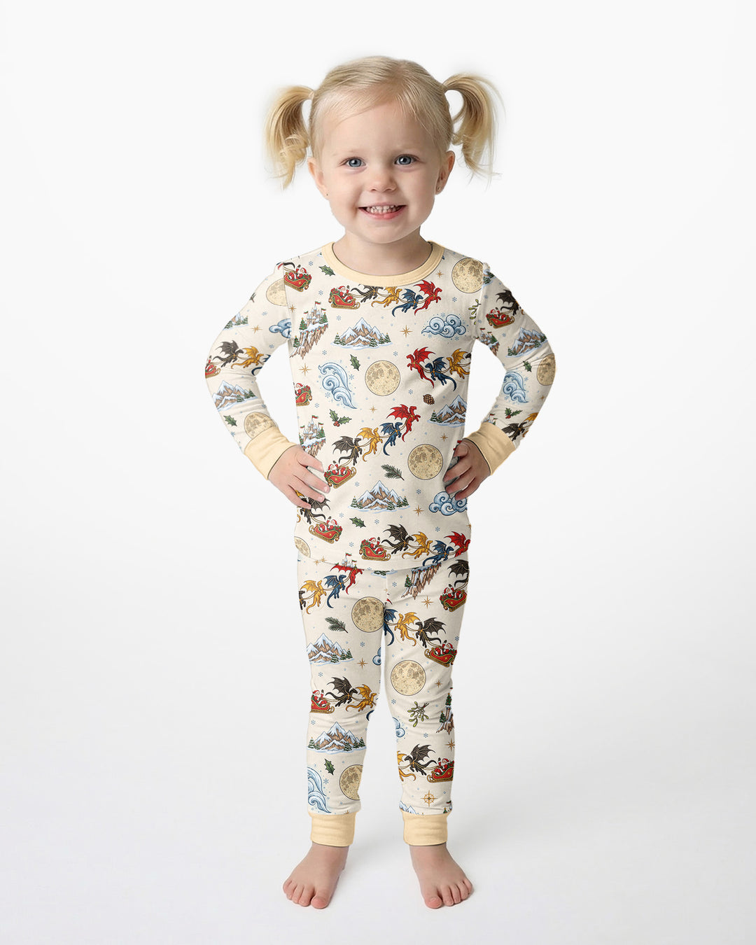 Fourth Wing Christmas Bamboo Two Piece Long Sleeve Pajama Set