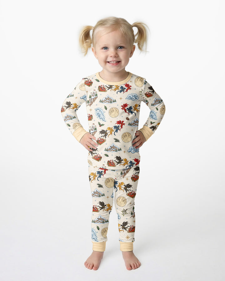 Fourth Wing Christmas Bamboo Two Piece Long Sleeve Pajama Set