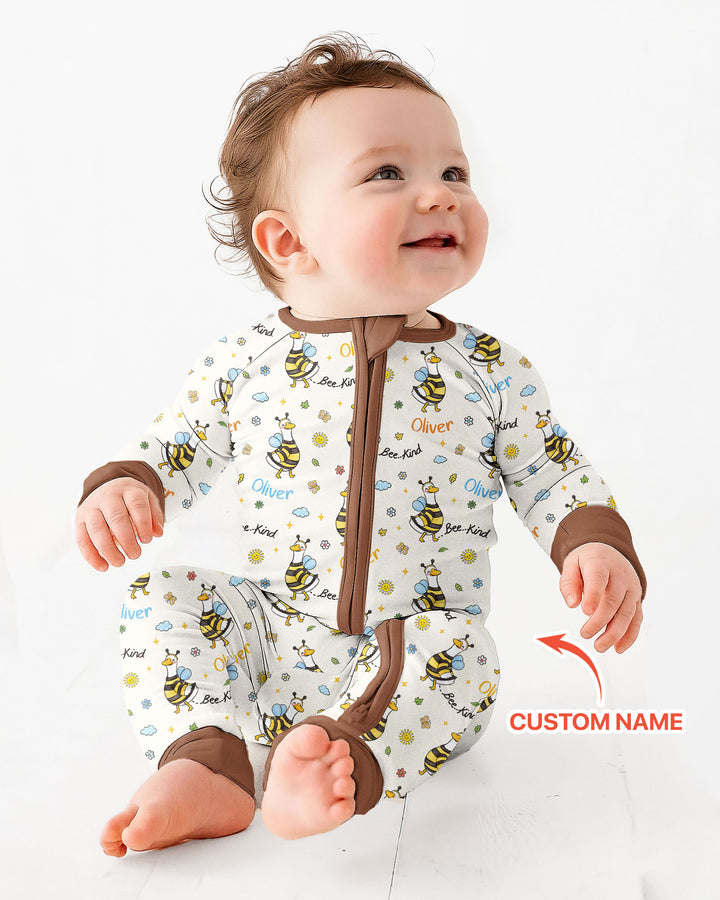 Custom Name Bee Kind The Goose Bamboo Convertible Zippy