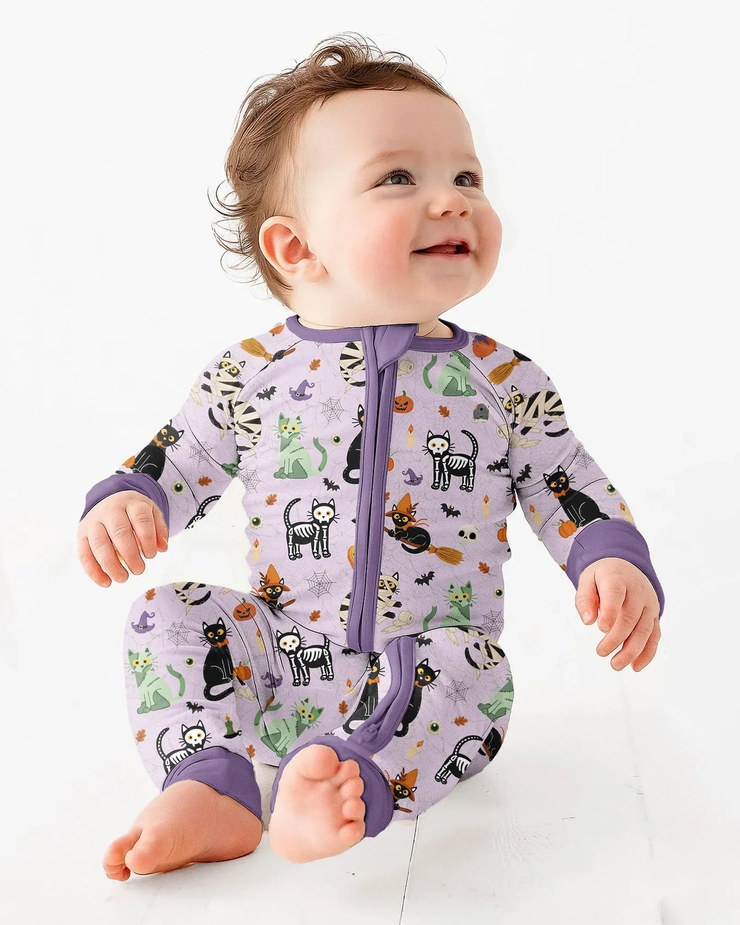 Spooky Cat Squad Bamboo Convertible Zippy