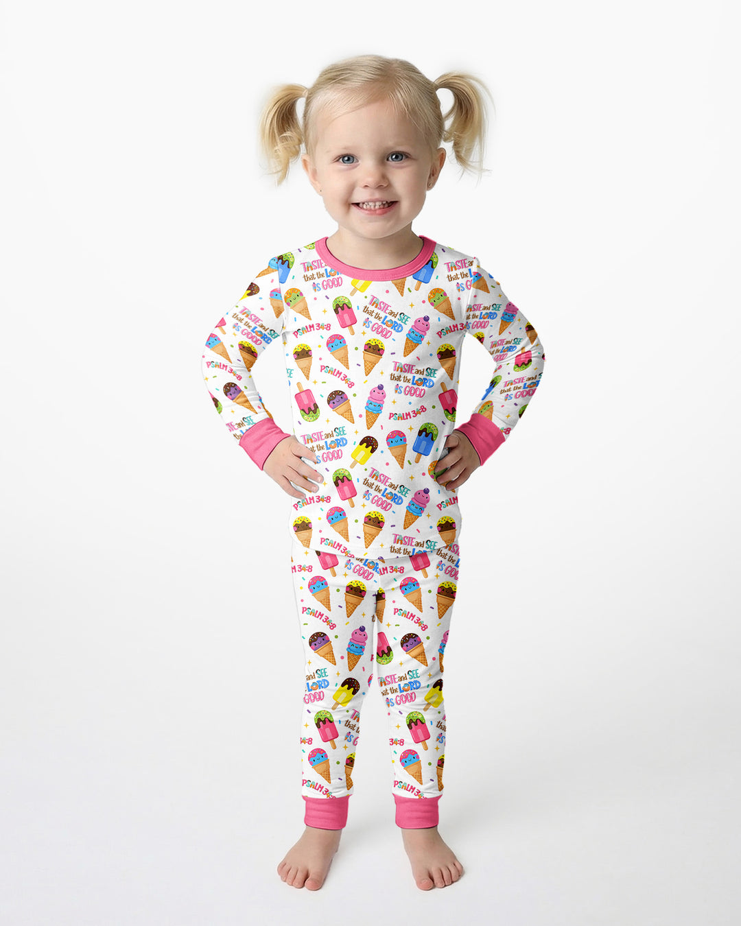 Template Bamboo Two Piece Long Sleeve Pyjamas Set
