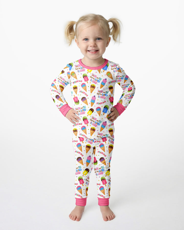 Template Bamboo Two Piece Long Sleeve Pyjamas Set