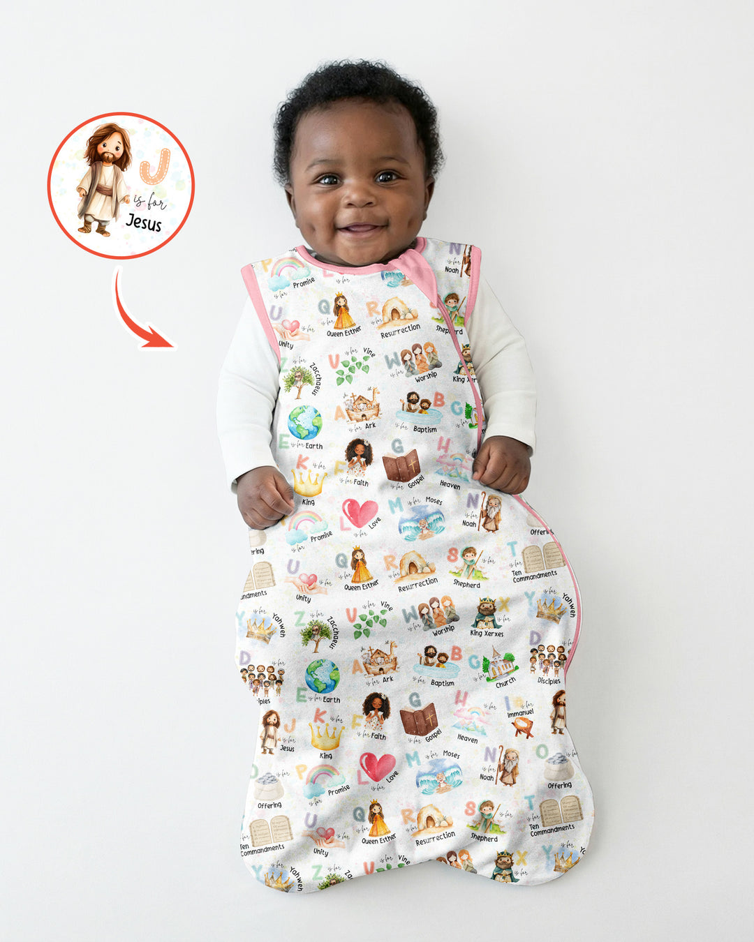 Bible ABC Alphabet Bamboo Sleep Bag
