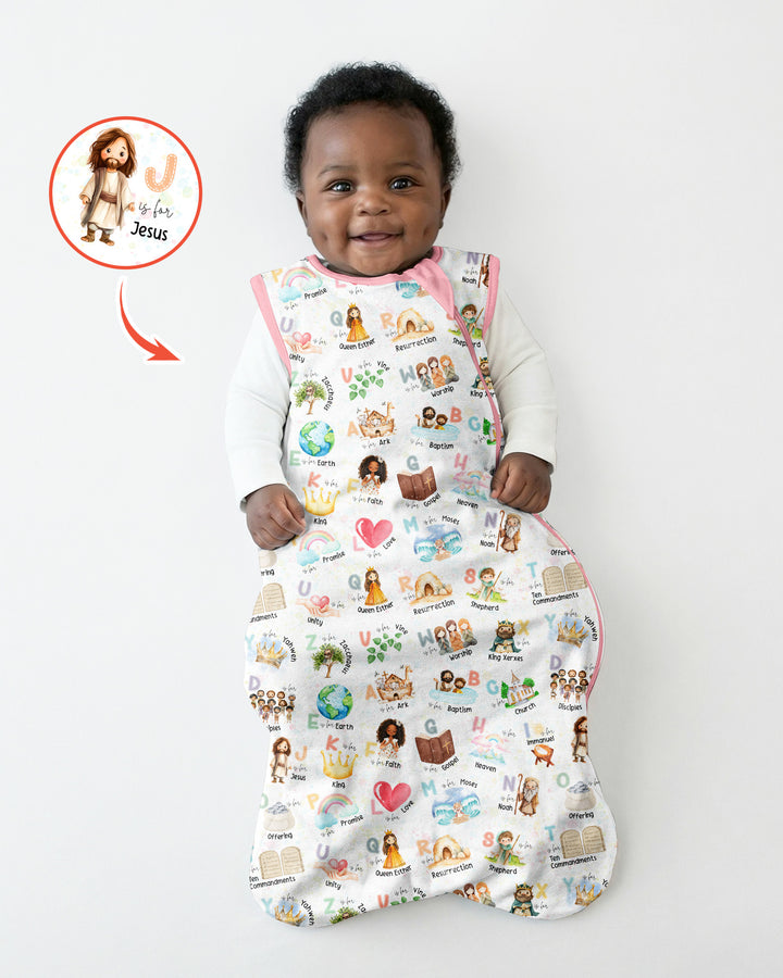 Bible ABC Alphabet Bamboo Sleep Bag
