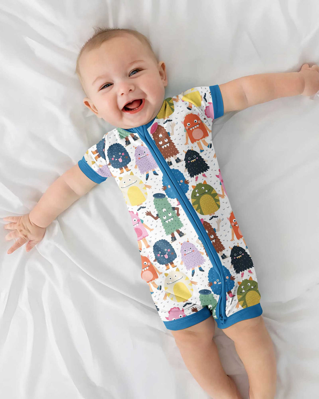 (Not So) Scary Monsters Bamboo Shorty Zippy