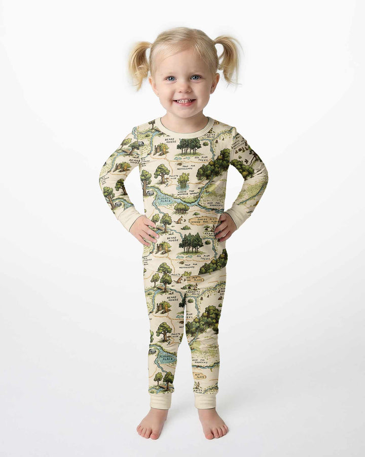 Template Bamboo Two Piece Long Sleeve Pyjamas Set