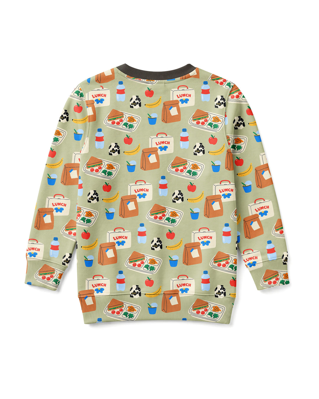 Happy School Lunch Bamboo Adult Crewneck Sweatshirt